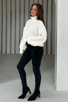 Sonya Cream Speckled Sequin Knit Jumper